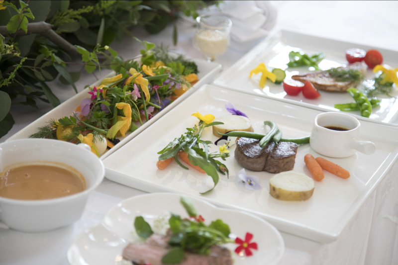 【10名様コース料理付き】シェフ自慢のフルコース料理でお食事会＋洋装１着フォトウェディング♪