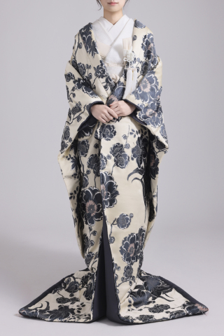 桜花-ダークグレー-