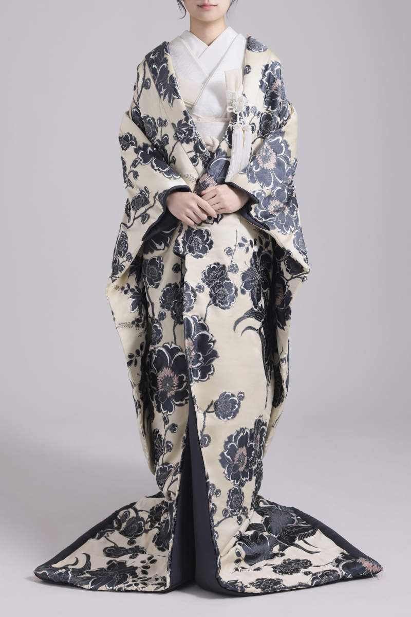 桜花-ダークグレー-