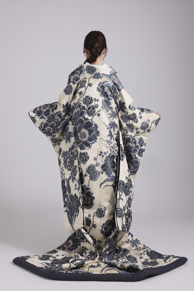 桜花-ダークグレー-