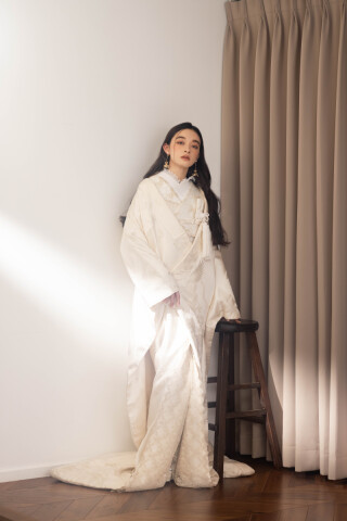 白無垢×ゴールド レース