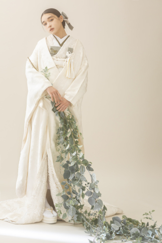 白無垢×オリーブ×レース