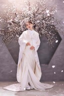 白無垢×ホワイトレース×ピンクライン