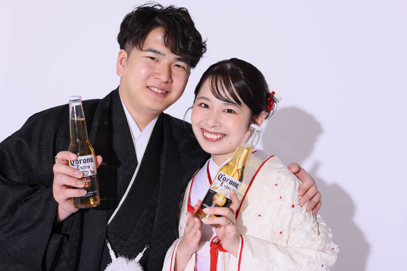 結婚式の招待状に使用するために