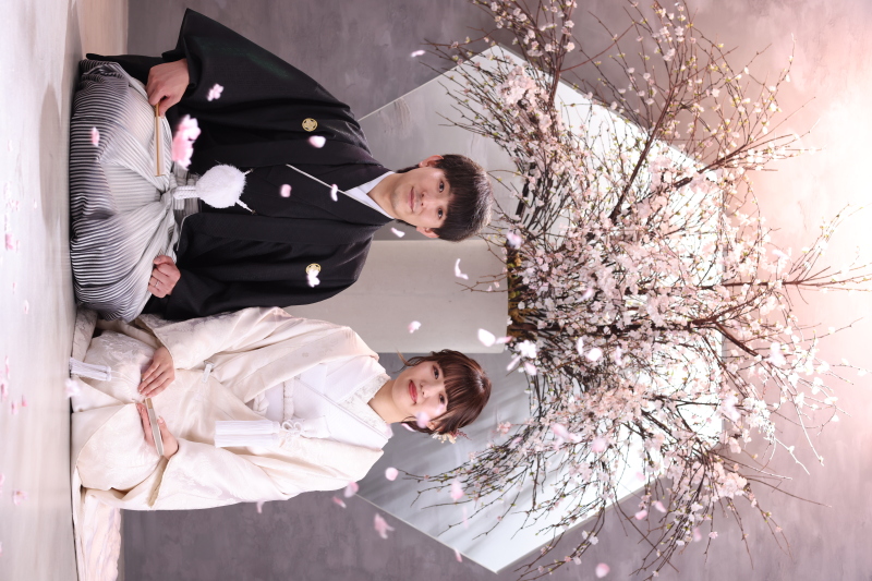 桜吹雪を散りばめてより華やかに