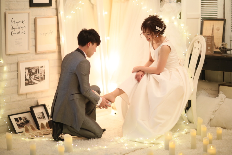 wedding dress.