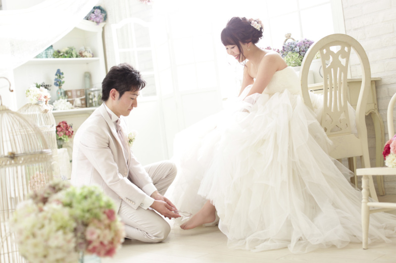 憧れのポーズで撮影♪