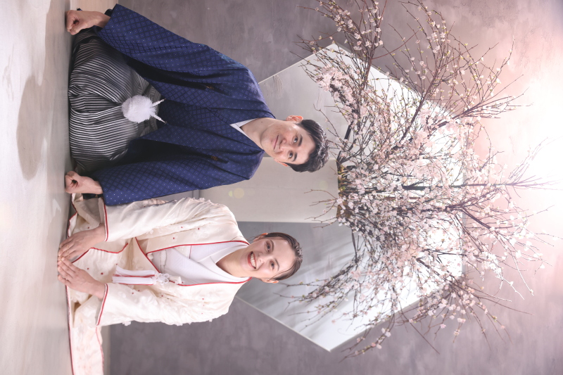 最後は伝統的な座りのポーズ