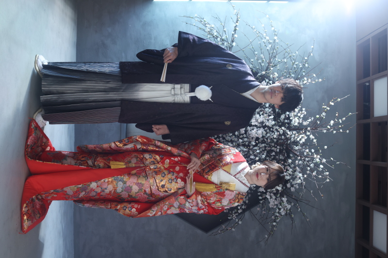 伝統的な立ち姿