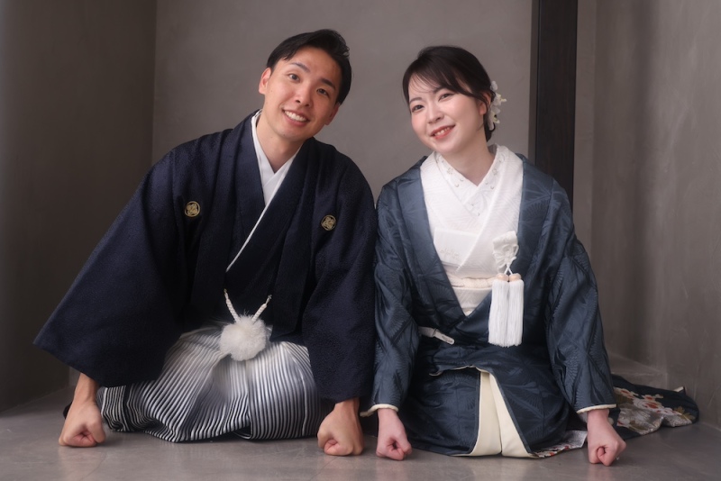 お二人の自然な空気感を大切にしたカットも。