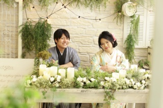 流行の和装フォトをカジュアルに♡