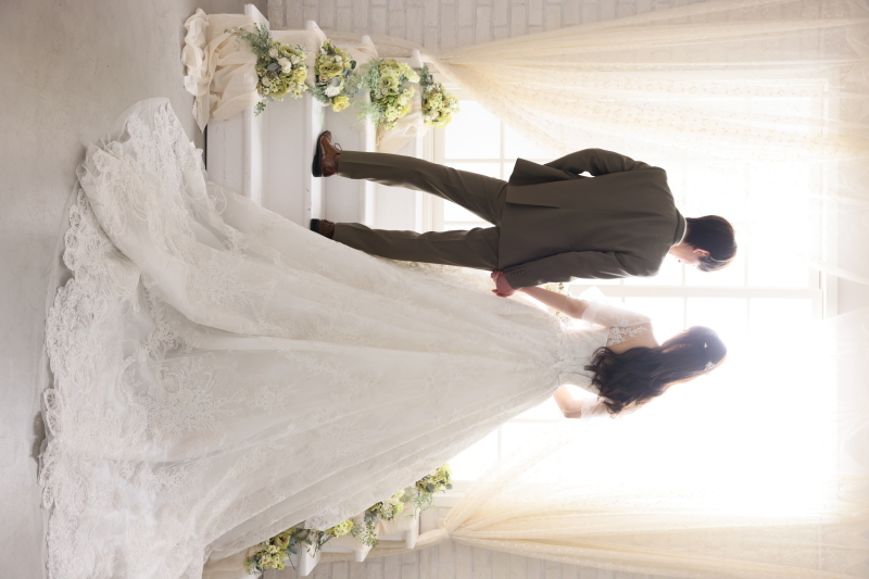 ウェディングドレスのトレーンにこだわって