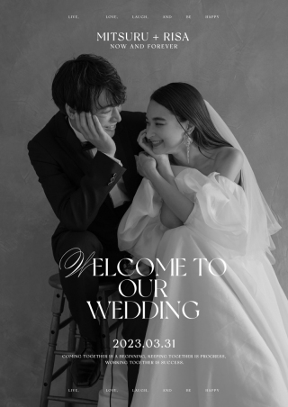 写真入りパネルウエルカムボード.B