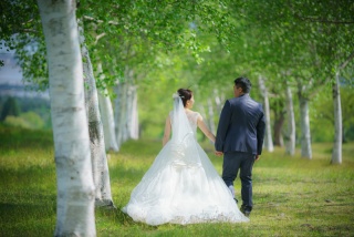 緑水苑＋猪苗代湖＋白樺並木