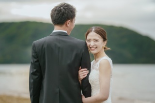 ウエディングドレス クロエ_秋撮影　洋装ロケーションフォト