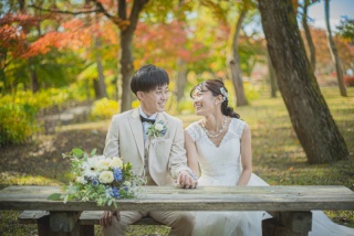 ウエディングドレス クロエ_秋撮影　洋装＋和装スタジオ＋ロケーションフォト