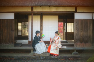 ウエディングドレス クロエ_秋撮影　洋装＋和装スタジオ＋ロケーションフォト