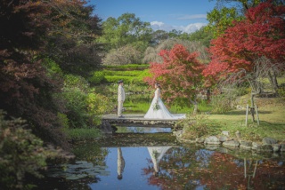 ウエディングドレス クロエ_秋撮影　洋装＋和装スタジオ＋ロケーションフォト