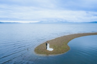 ウエディングドレス クロエ_秋撮影　洋装ロケーションフォト