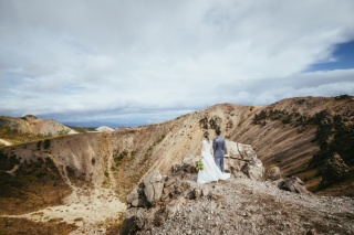 ウエディングドレス クロエ_秋撮影　洋装＋和装ロケーションフォト