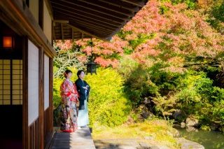 紅葉も古民家を使った撮影なども可能です！
