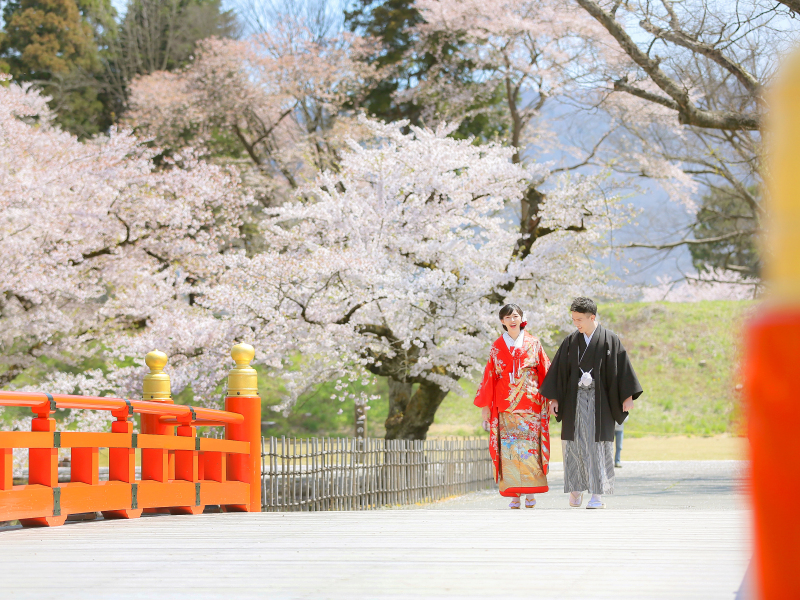 桜ロケーション撮影スタート♪