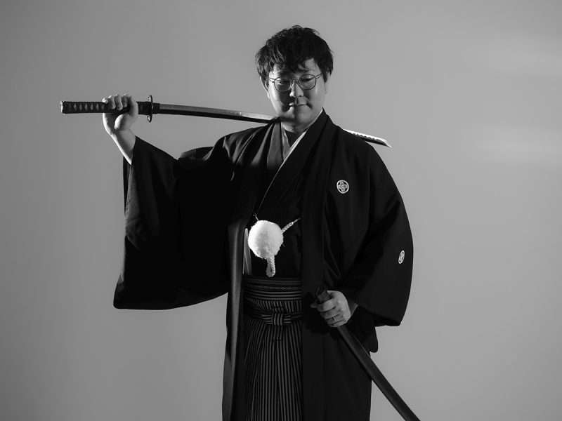 刀を持つとテンション上がります↗(笑)