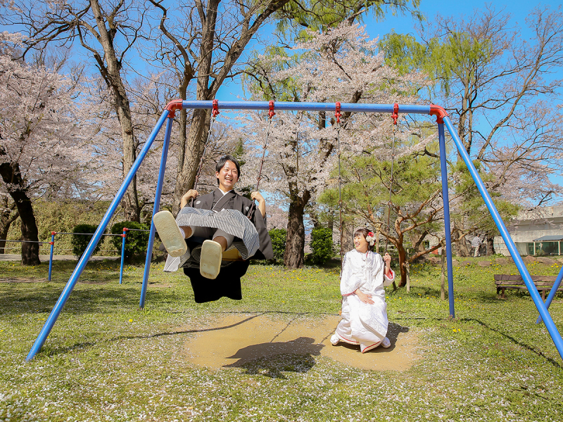 ブランコ楽しい(#^^#)