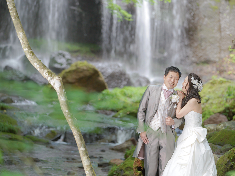 マイナスイオンを感じながら