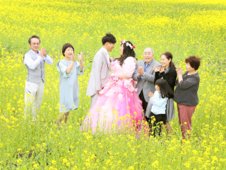 ご両親様との撮影(ロケーション)