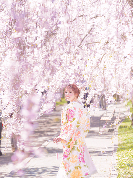 『桜』喜多方撮影－和装－【撮影全データ付き】追加料金０円！！　