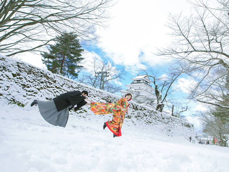winter鶴ヶ城撮影－和装－ 2026年1月・2月撮影で表示価格より３０％OFF ￥１７９，８００→￥１２５，８６０【今だけ】