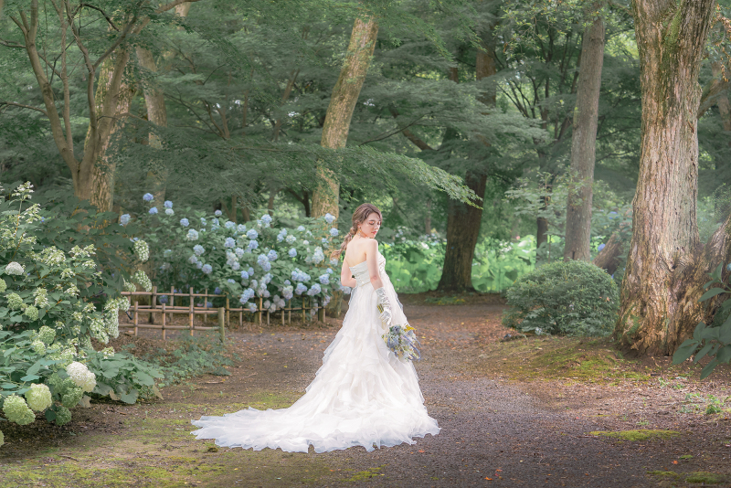 7月限定 あじさい 緑水苑 洋装 全データプラン　　　 通常価格より20％OFF　￥185,000&rarr;￥148,000