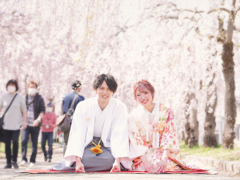 『桜』喜多方撮影－和装－【撮影全データ付き】追加料金０円！！　