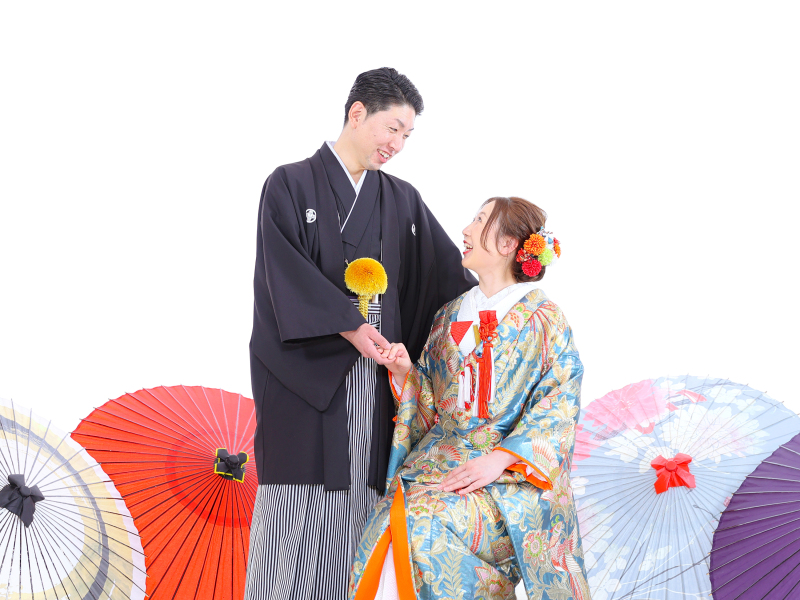 【２０２６新春キャンペーン】◆スタジオ和装＆洋装data１００cut付◆１/４～２/２８まで￥１７０，０００→ ￥９８，６００