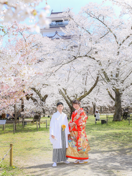 『桜』鶴ヶ城撮影－和装－【撮影全データ付き】追加料金０円！！　