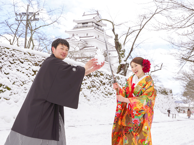 winter鶴ヶ城撮影－和装－ 2026年1月・2月撮影で表示価格より３０％OFF ￥１７９，８００→￥１２５，８６０【今だけ】