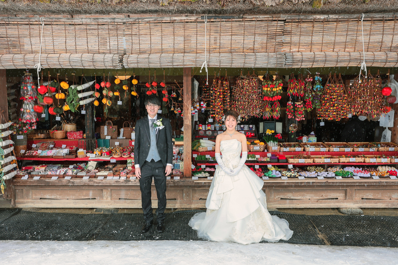 winter大内宿撮影－洋装－ 2026年1月・2月撮影で表示価格より３０％OFF ￥１７４，８００→￥１２２，３６０【今だけ】