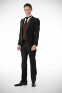 提携衣装店／ダークブラウンストライプ