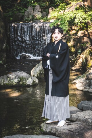 黒紋服／袴 紺（TS-00352/00651)