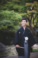 黒紋服／袴 紺×エンジ（TS-00125/0000196）