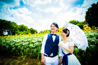 ひまわり畑エンゲージメントフォト♡その③