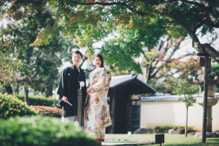 和装１着｜日本庭園ロケーション撮影