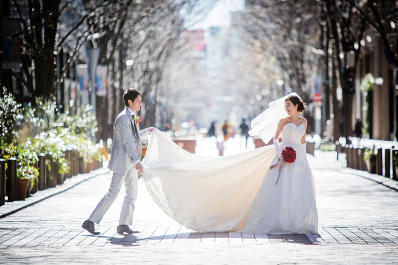 ウエディングドレスで東京満喫の旅♡