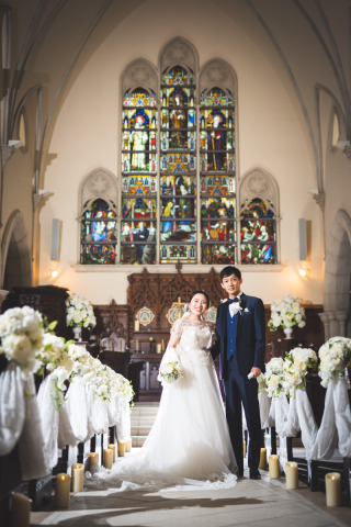 独立型チャペル＆湖撮影