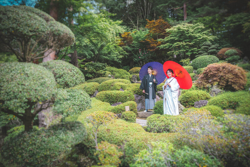 最初は日本庭園♪