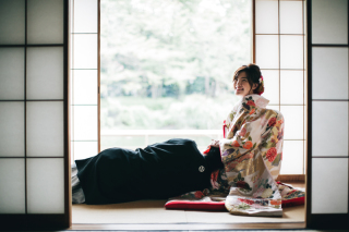 《和装１着》平成庭園ロケーション撮影