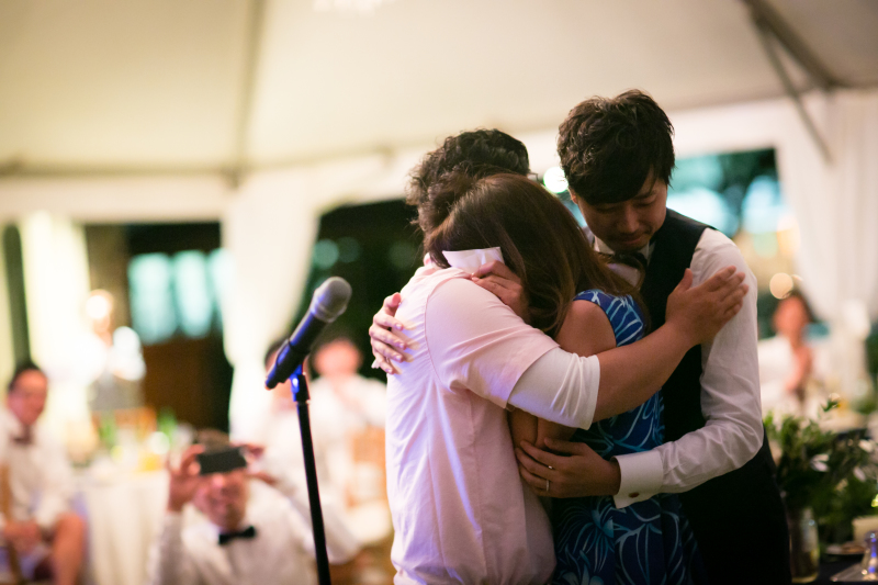 感動のメッセージで涙