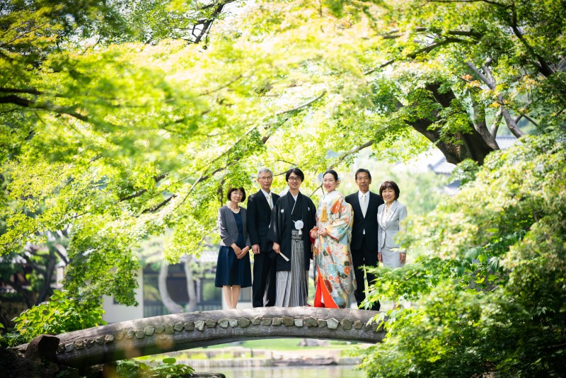 橋の上での集合写真♪