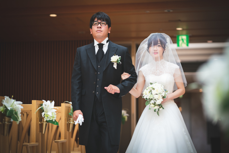 挙式と同じ流れでの撮影♪